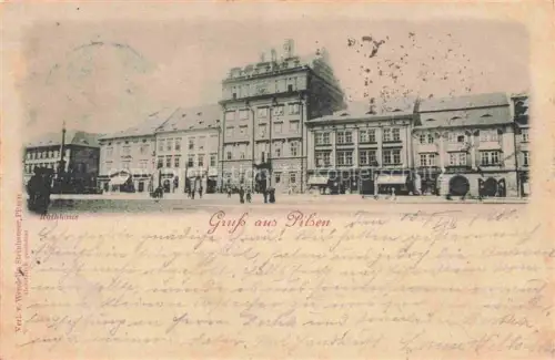 AK / Ansichtskarte Pilsen PLZEN CZ Rathaus