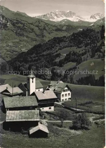 AK / Ansichtskarte Valzeina Praettigau-Davos GR Teilansicht Blick gegen Drusenfluh und Sulzfluh