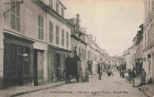 AK / Ansichtskarte Longjumeau Palaiseau 91 Essonne Vue prise du port l'Yvette Grande Rue