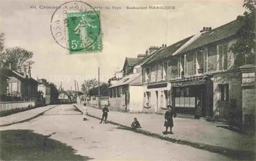 AK / Ansichtskarte Crosnes Crosne Evry 91 Essonne Entrée du Pays Restaurant Marguerie