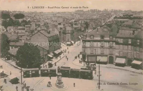 AK / Ansichtskarte LIMOGES 87 Haute-Vienne Rond Point Carnot et Route de Paris