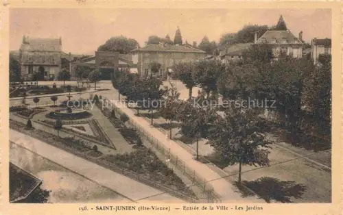 AK / Ansichtskarte Saint-Junien Rochechouart 87 Haute-Vienne Entrée de l a ville les jardins
