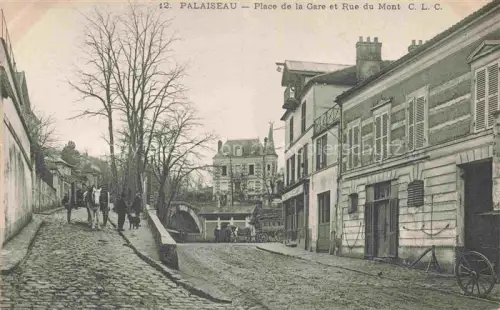 AK / Ansichtskarte PALAISEAU 91 Essonne Place de la Gare et Rue du Mont