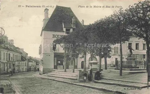 AK / Ansichtskarte PALAISEAU 91 Essonne Place de la Mairie et Rue de Paris