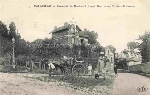 AK / Ansichtskarte PALAISEAU 91 Essonne Extrémité du Boulevard Joseph Bara et Rue Denfert-Rochereau
