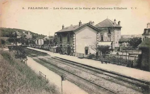 AK / Ansichtskarte PALAISEAU 91 Essonne Les Coteaux et la Gare de Palaiseau-Villebon