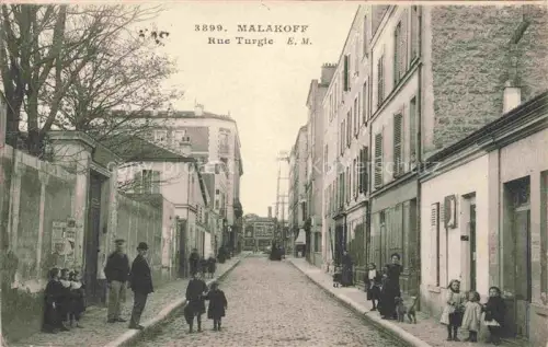 AK / Ansichtskarte MALAKOFF  Malakoff-la-Tour Antony 92 Hauts-de-Seine Rue Turgie Feldpost