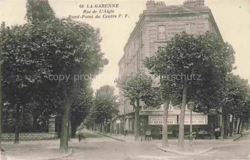 AK / Ansichtskarte LA GARENNE -COLOMBES 92 Hauts-de-Seine Rue de l'Aigle Rond-Point du Centre