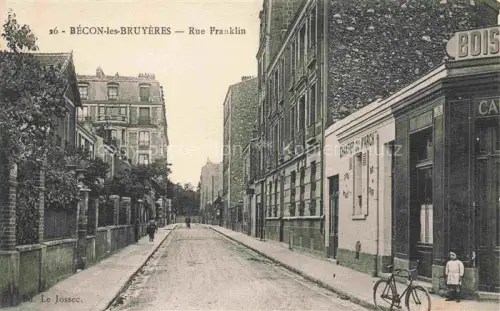 AK / Ansichtskarte BECON-LES-BRUYERES Nanterre 92 Hauts-de-Seine Rue Franklin
