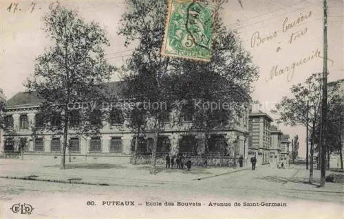 AK / Ansichtskarte Puteaux NANTERRE 92 Hauts-de-Seine Ecole des Bouvets Avenue de Saint-Germain