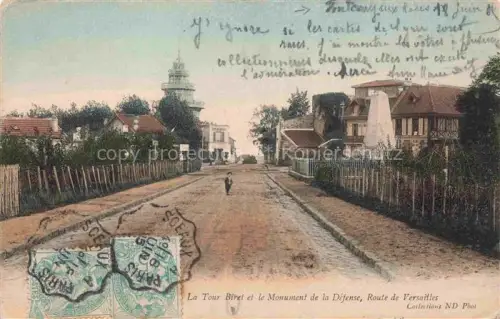 AK / Ansichtskarte Fontenay-aux-Roses 92 Hauts-de-Seine La Tour Biret et Monument de la Défense Route de Versailles