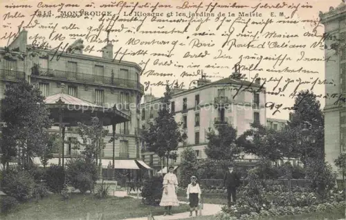 AK / Ansichtskarte Montrouge ANTONY 92 Hauts-de-Seine Le Kiosque et les jardins de la Mairie