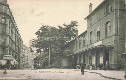 AK / Ansichtskarte ASNIERES  92-SUR SEINE Hauts-de-Seine La gare