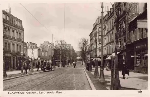 AK / Ansichtskarte ASNIERES  92-SUR SEINE Hauts-de-Seine La Grande Rue