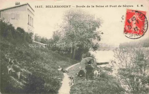 AK / Ansichtskarte Billancourt 92-BOULOGNE-BILLANCOURT Bords de la Seine et Pont de Sèvres