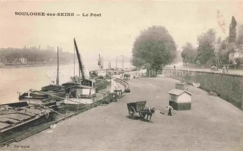 AK / Ansichtskarte BOULOGNE-SUR-SEINE BOULOGNE-BILLANCOURT 92 Le port