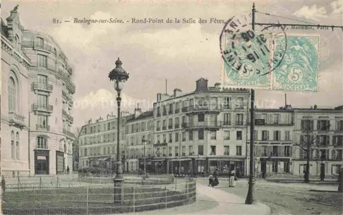 AK / Ansichtskarte BOULOGNE-SUR-SEINE BOULOGNE-BILLANCOURT 92 Rond-Point de la Salle des Fêtes