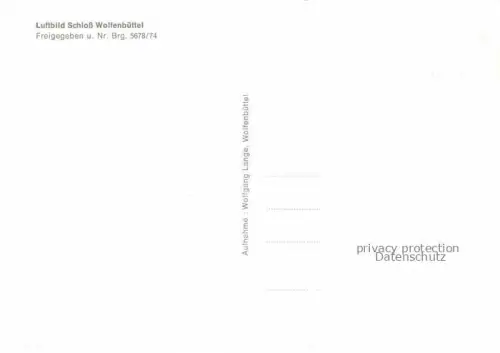 AK / Ansichtskarte WOLFENBueTTEL Luftbild Schloss 