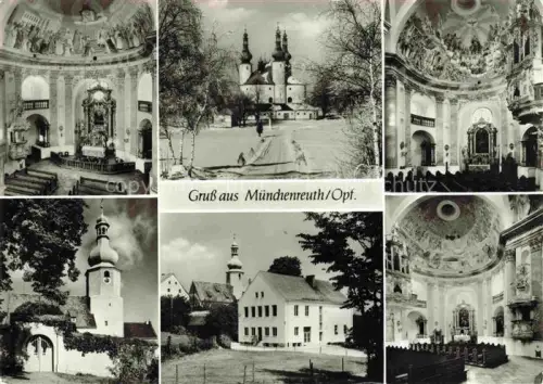 AK / Ansichtskarte Muenchenreuth Waldsassen Kirche Innenansicht 