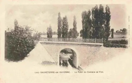 AK / Ansichtskarte Sauveterre-de-Guyenne Langon 33 Gironde LE Pont du Chemin de Fer