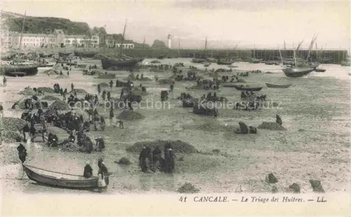 AK / Ansichtskarte CANCALE Saint-Malo 35 Ille-et-Vilaine Le Triage des Huitres Boote 