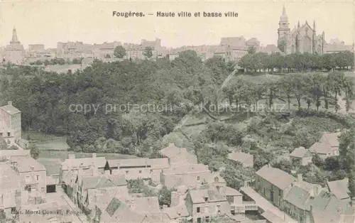 AK / Ansichtskarte Fougeres 35 Ille-et-Vilaine Haute Ville et Basse Ville 