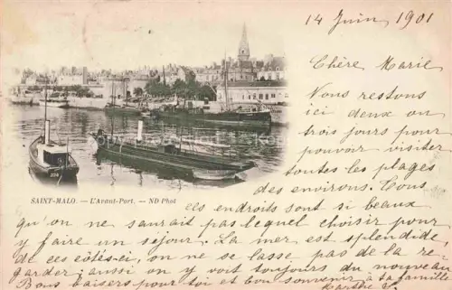 AK / Ansichtskarte SAINT-MALO ST-MALO 35 L'Avant Port Schiffe 