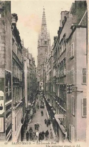 AK / Ansichtskarte SAINT-MALO ST-MALO 35 La Grande Rue The principal street 