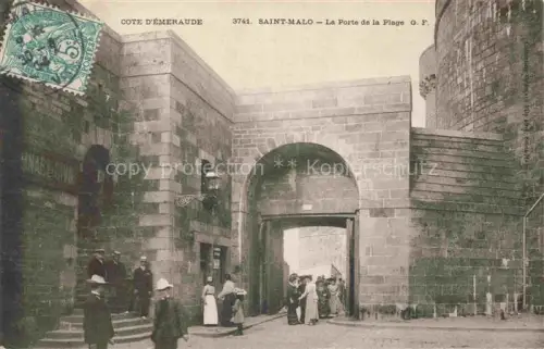 AK / Ansichtskarte ST-MALO SAINT-MALO 35 La Porte de la Plage 