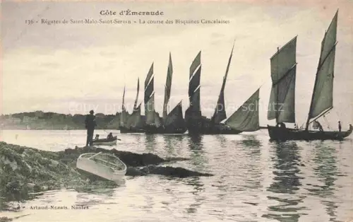 AK / Ansichtskarte ST-MALO SAINT-MALO 35 St Sevan la course des Bisquines Cancalaises Segelboote 