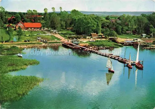 AK / Ansichtskarte Duemmer -See Diepholz Niedersachsen Strand Huede Aalraeucherei Fliegeraufnahme