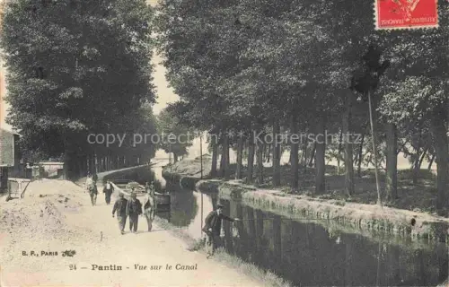 AK / Ansichtskarte PANTIN Bobigny 93 Seine-Saint-Denis Vue sur le canal