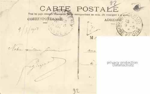 AK / Ansichtskarte Saint Cloud 92 Hauts-de-Seine Avenue du Palais