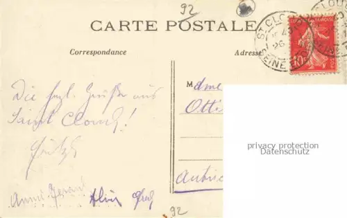 AK / Ansichtskarte Saint Cloud 92 Hauts-de-Seine Allée Centrale au parc