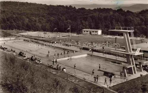 AK / Ansichtskarte BADEN-BADEN BW Staedtisches Hardbergbad Freibad Sprungturm