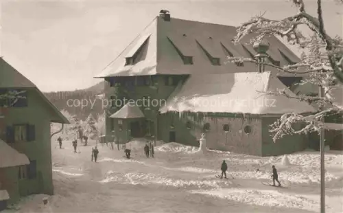AK / Ansichtskarte Feldberg 1450m Schwarzwald Caritas-Haus im Winter