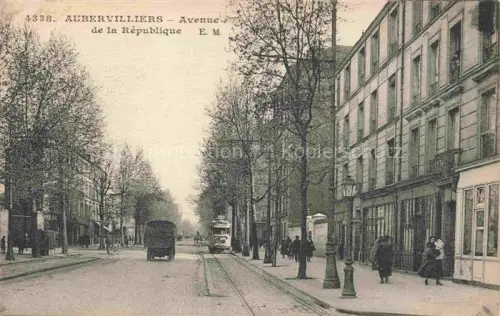 AK / Ansichtskarte AUBERVILLIERS 93 Seine-Saint-Denis Avenue de la République