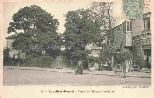 AK / Ansichtskarte LEVALLOIS-PERRET 92 Hauts-de-Seine Entrée de l'Hospice Greffuelhe