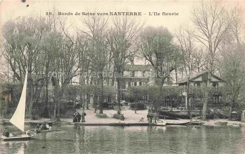 AK / Ansichtskarte NANTERRE 92 Hauts-de-Seine Ile fleurie aux bords de la Seine