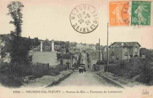AK / Ansichtskarte MEUDON-VAL-FLEURY Boulogne-Billancourt 92 Hauts-de-Seine Avenue du Bois Panorama du Lotissement