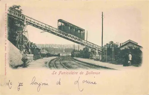 AK / Ansichtskarte BELLEVUE -MEUDON Boulogne-Billancourt 92 Hauts-de-Seine Le funiculaire