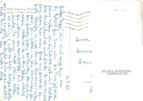 AK / Ansichtskarte Jesolo Pineta Iesolo Veneto IT Motel Camping Adriatico