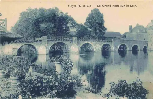 AK / Ansichtskarte Cloyes-sur-le-Loir 28 Eure-et-Loir Le Grand Pont sur le Loir