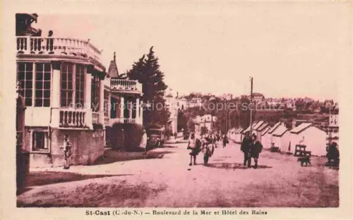 AK / Ansichtskarte St-Cast-le-Guildo 22 Cotes-d Armor Boulevard de la Mer et Hotel des Bains