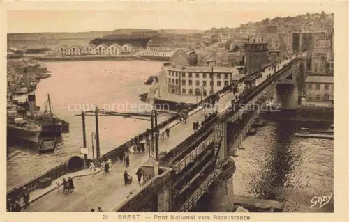 AK / Ansichtskarte BREST 29 Finistere Pont National vers Recourvrance