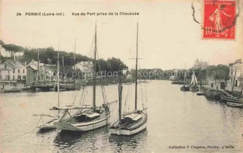 AK / Ansichtskarte PORNIC 44 Loire-Atlantique Vue du Port prise de la Chaussee
