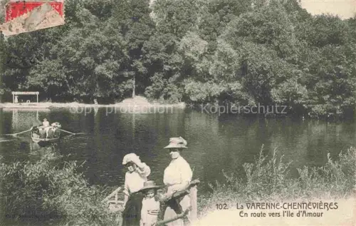 AK / Ansichtskarte La Varenne  Saint-Maur-des-Fosses CRETEIL 94 Val-de-Marne En route vers l'Ile d'Amour