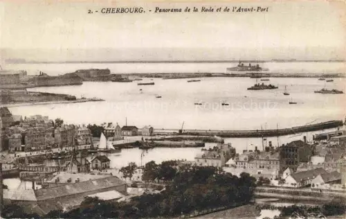 AK / Ansichtskarte CHERBOURG-Octeville 50 Manche Panorama de la Rade et de l'Avant Port