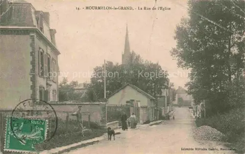 AK / Ansichtskarte Mourmelon-le-Grand Chalons-en-Champagne 51 Marne La Rue de l'Eglise