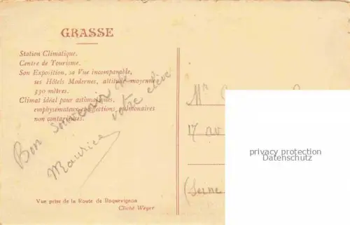 AK / Ansichtskarte GRAssE 06 Station Climatique Vue panoramique